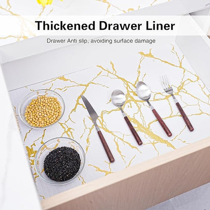 Drawer and Shelf Liner for Kitchen Cabinet, Non-Adhesive Cabinet Liner 24in x - Image 3