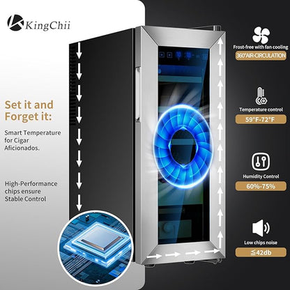 KingChii Upgrade 35L Temperature & Humidity Control Cabinet, Built-in - Image 2