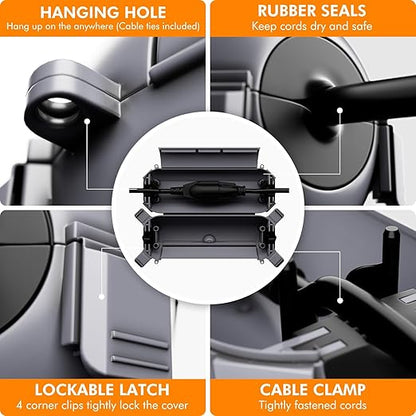 RESTMO 5-Piece Outdoor Waterproof Electrical Box Set – 12.5" x 8.5" x 5" Large - Image 4