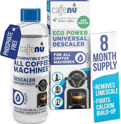 Universal Coffee Machine Descaling Solution. Coffee Machine Descaler Liquid 2 by Caffenu