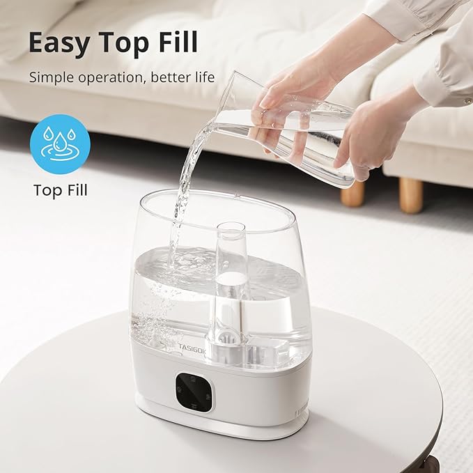 Humidifiers for Bedroom Home, 6L Cool and Warm Mist Air Humidifier for Large - Image 2