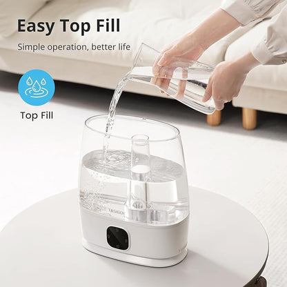 Humidifiers for Bedroom Home, 6L Cool and Warm Mist Air Humidifier for Large - Image 2
