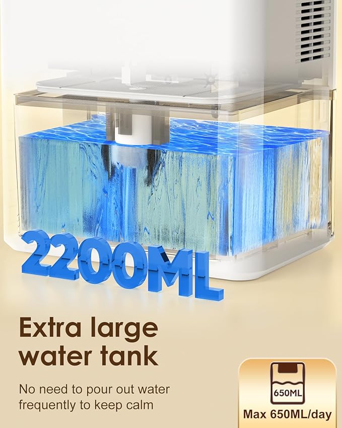 Dehumidifier, 75 OZ Quiet Dehumidifier - Image 3