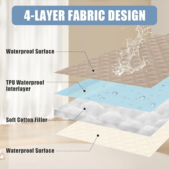 Smiry Waterproof Dog Bed Cover Pet Blanket, Soft Washable Dog Blanket - Image 3