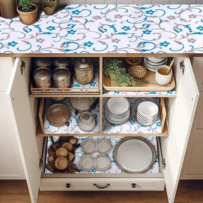 18" W x 96" L Floral Drawer and Shelf Liner - Image 8