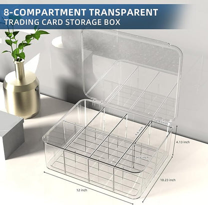 Transparent Trading Card Storage Box-Holds 2000+ Loose Cards-Plastic Card Deck - Image 2
