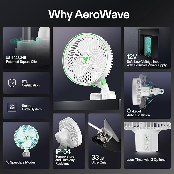 VIVOSUN 2-Pack AeroWave E6 Grow Tent Fan 6”, EC Motor, Smart Wifi Control - Image 5
