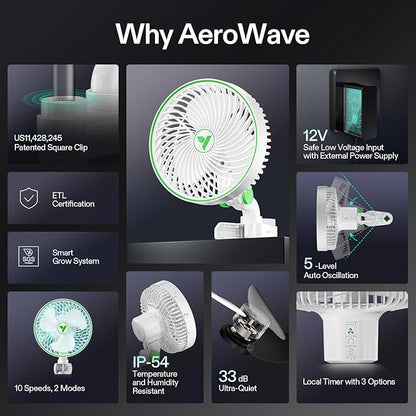 VIVOSUN 2-Pack AeroWave E6 Grow Tent Fan 6”, EC Motor, Smart Wifi Control - Image 5