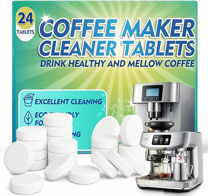 Coffee Machine Cleaner Descaler Tablets, Coffee Maker Cleaner Compatible by Clennaner