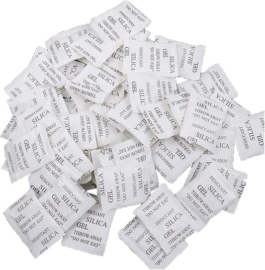 50 Pack Silica Gel Desiccant Moisture Absorber Dehumidifier by Cozylkx