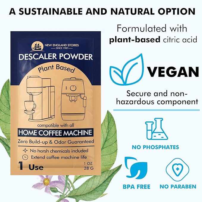 Descaling Powder Solution Removes Scale and Build-Up, Automatic Coffee Pots & - Image 3