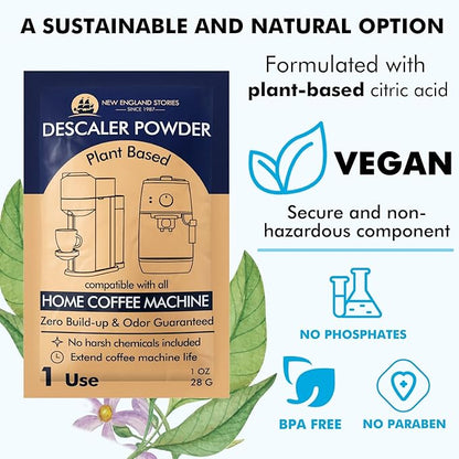 Descaling Powder Solution Removes Scale and Build-Up, Automatic Coffee Pots & - Image 3