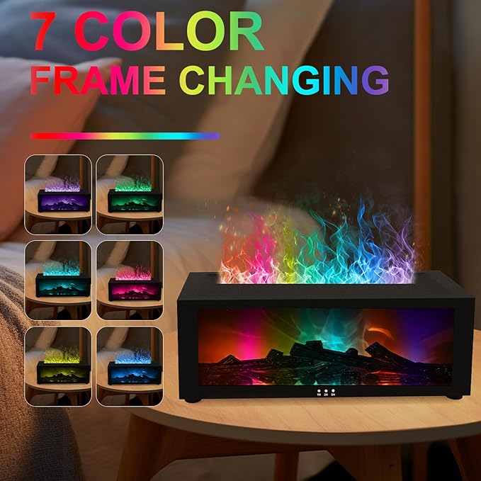 Fireplace Diffuser Humidifier, Fireplace Aromatherapy Essential Oil Diffuser - Image 2
