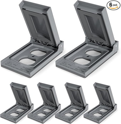 ELEGRP Vertical Outdoor Cover for Duplex Receptacles, Weatherproof Wall Plate by ELEGRP%7CELEGROUP