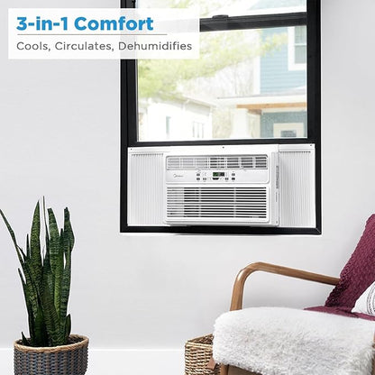 Midea 12, 000 BTU EasyCool Window Air Conditioner, Dehumidifier and Fan - Image 3