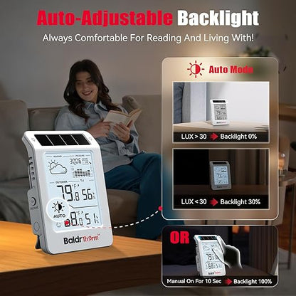 BaldrTherm Wireless Weather Station, Dual-Zone Indoor & Outdoor/Childroom Temp - Image 3