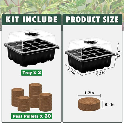 Zeedix 2 Set Seed Starter Tray Kits - Image 4