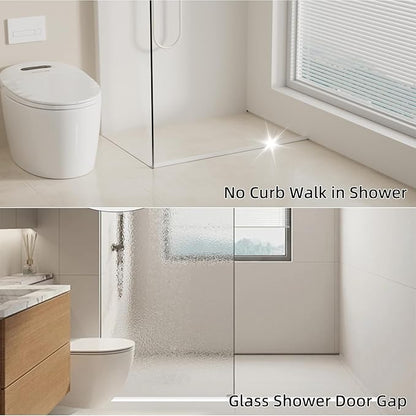 78 inch Shower Threshold Water Dam Barrier Water Stopper, Glass Shower Door - Image 5