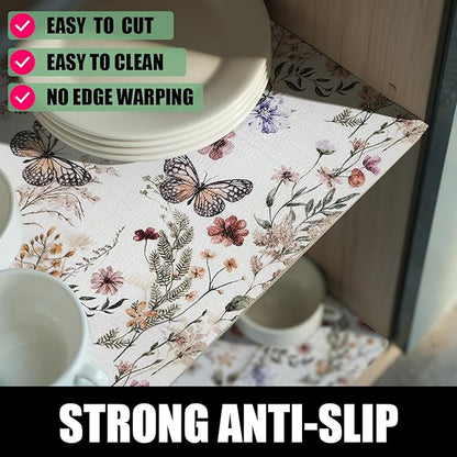 Floral Shelf Liners Non Adhesive 16IN x 20FT and Strong Non-Slip Shelf and - Image 2