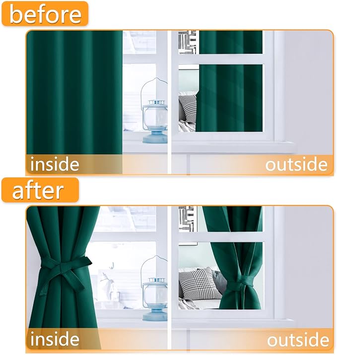 Hiasan RV Blackout Curtains for Bedroom, 52 x 30 Inches Long - Image 4