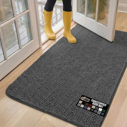 GORILLA GRIP SOAKSTOPPER Dog Door Mat, 60x36 Machine Washable Rug Absorbent by GorillaGrip