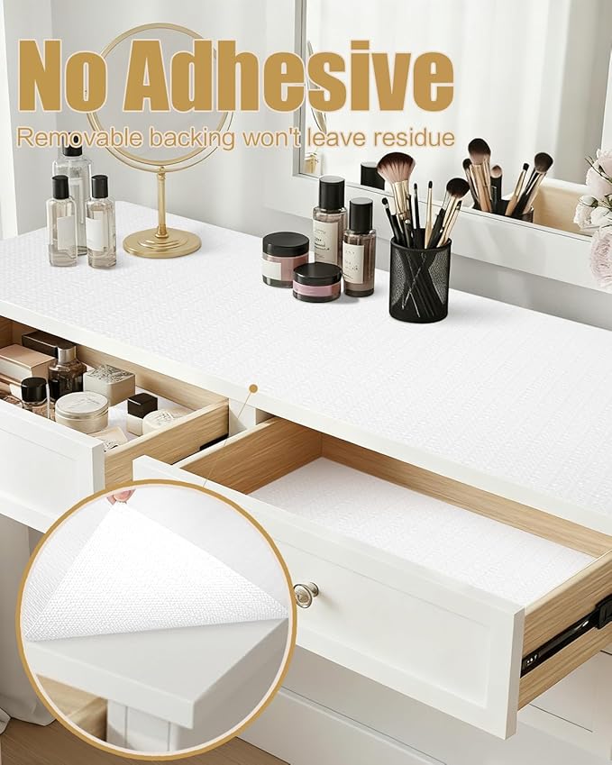 Shelf Liners for Kitchen Cabinets Non-Adhesive, Non-Slip Thickened Shelf Paper - Image 3