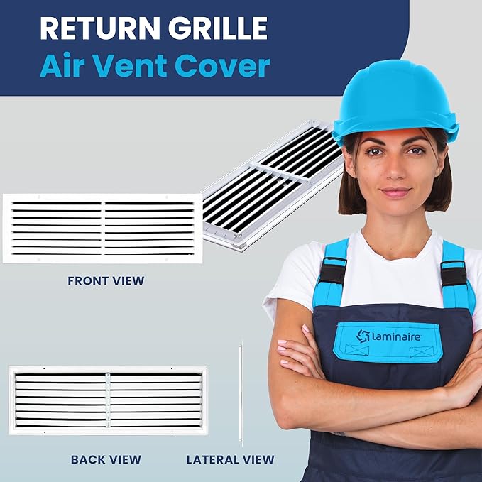 26x8 Inch Air Return Vent Cover Decorative – Premium Aluminum AC Vent Cover - Image 2