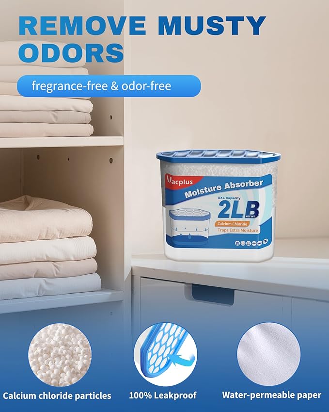Vacplus Moisture Absorber Buckets – Large Capacity Dehumidifier and Humidity - Image 5