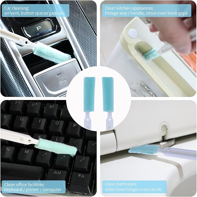 Small Cleaning Brush Set for Household, Car Vent Detailing Cleaning Stick - Image 3