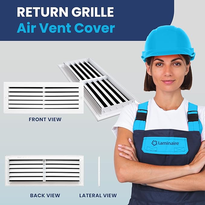 18x6 Inch Air Return Vent Cover Decorative – Premium Aluminum AC Vent Cover - Image 2