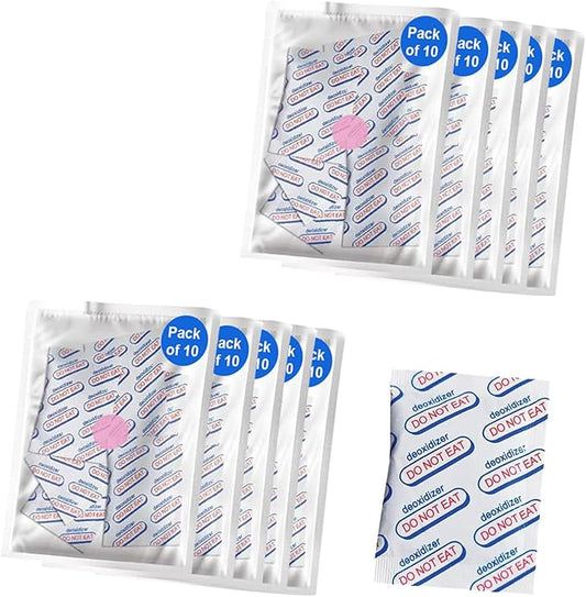 100cc Oxygen Absorbers for Food Storage, Food Grade Oxygen Absorbers Packets by BRENSTEN
