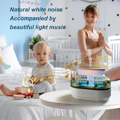 Rain Diffuser 250ML Essential Oil Diffuser, Cloud Humidifier Rain Water Drip - Image 4
