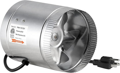 iPower 6 Inch 240 CFM Low Noise Inline Ducting Booster Fan by iPower