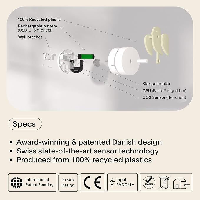 Birdie 2.0 - Design Indoor CO2 Monitor - Air Quality Meter - Image 5