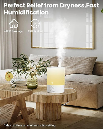 Esemoil Smart Humidifiers for Bedroom, 2.5L Top Fill Cool Mist Humidifiers - Image 6
