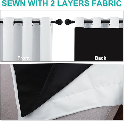 NICETOWN 100% Blackout Window Curtain Panels, 2 Pieces, 42-inch Wide Per Panel - Image 5
