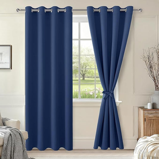Hiasan Blackout Curtains for Bedroom, 52 x 84 Inches Long by Hiasan
