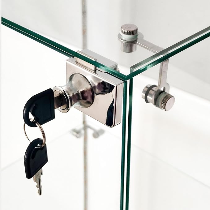 Yoluckea 3 Tiers Glass Display Cabinet - Image 9
