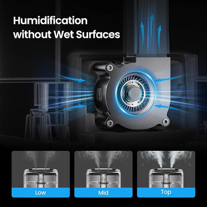 Smart Humidifiers for Bedroom Home, 6L Cool Mist Top Fill Humidifier Large Room - Image 3