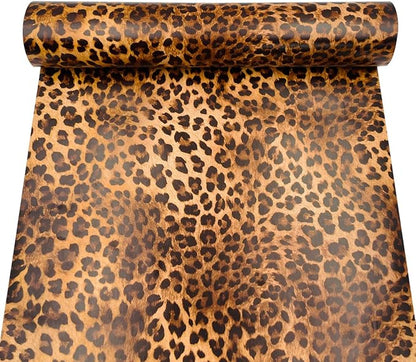 Sexy Leopard Print Self-Adhesive Shelf Drawer Liner Moisture Proof PVC Mat by Unknown