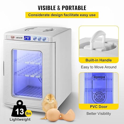 Happybuy White Reptile Incubator 25L Scientific Lab Incubator Digital Incubator - Image 5