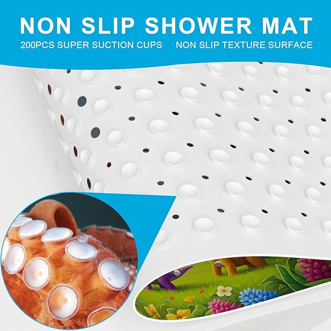 XIYUNTE Baby Bath Mat for Tub Non Slip Kids Bath Mat - Image 3