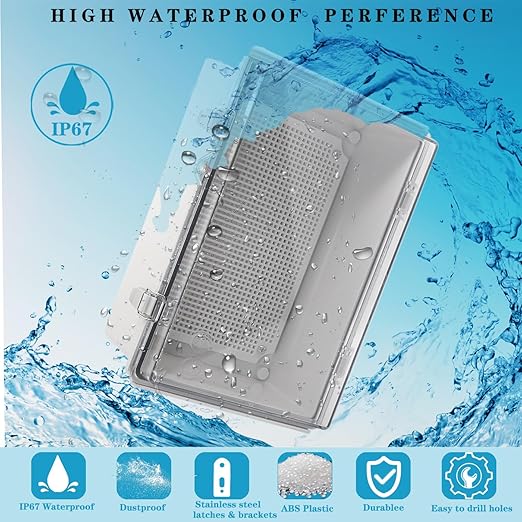 Outdoor Waterproof Electrical Box Junction Box Weatherproof IP67 ABS Plastic - Image 4