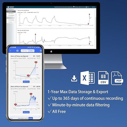 Remote WiFi Temperature & Humidity Sensor, No Subscription 24/7 Remote Temp - Image 6