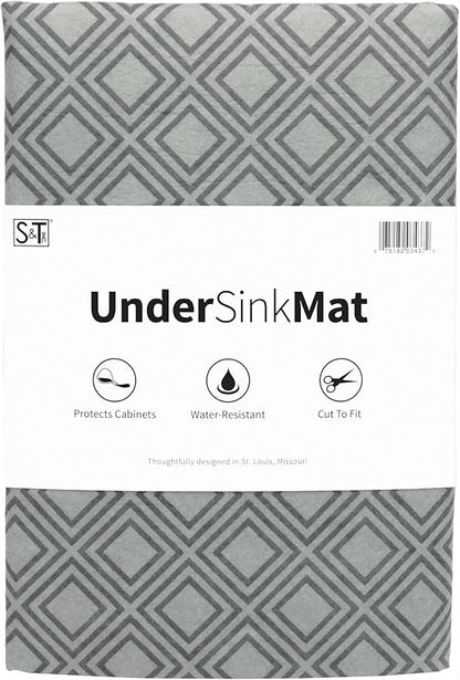 S&T INC. Under Sink Mat, Shelf Liner by STINC