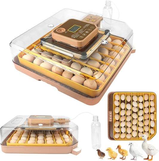Automatic 48-Egg Incubator for Breeders, Sensor-Based Precise Humidity & Temp by ZEMIROCHARGE
