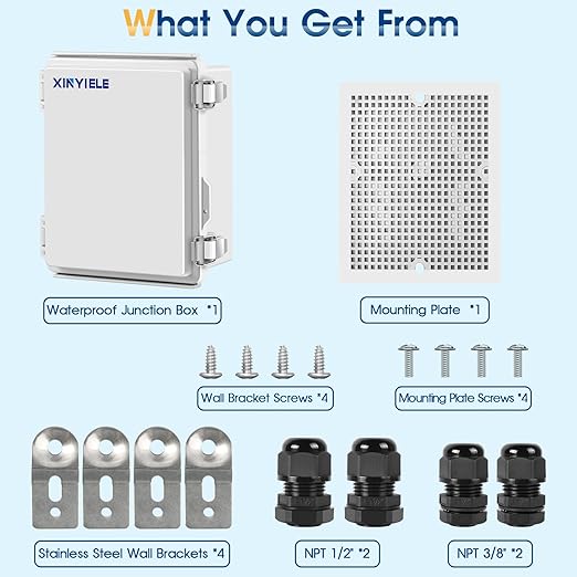 Waterproof Outdoor Project ABS Plastic Junction Box IP67 Weatherproof Dustproof - Image 7