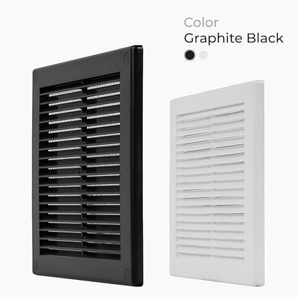 5-Pack 10" x 10" Square Air Vent Cover – Black Plastic Vent Deflector - Image 2