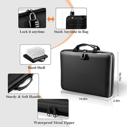 Fireproof Document Box File Organizer: Hard-Shell Case Fireproof Waterproof Box - Image 3