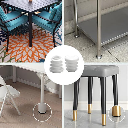 5/8" Plastic Hole Plugs White -Round Chair Leg Caps, Flush Mount Pipe Plugs - Image 7